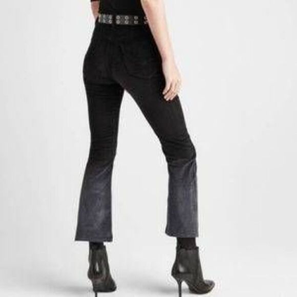 Hudson Holly High Rise Crop Flare in Black/Gray Ombre size 30 NWT - Picture 2 of 14